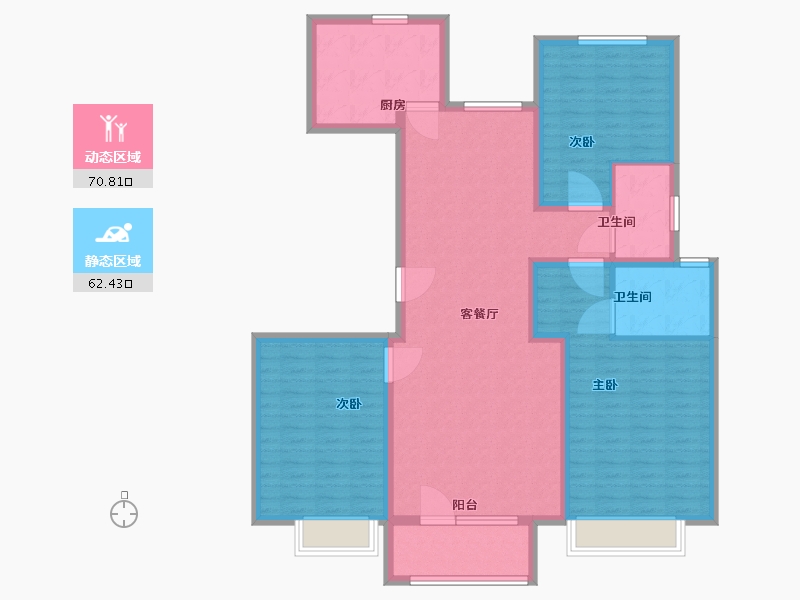 山东省-东营市-秋月华庭-120.00-户型库-动静分区