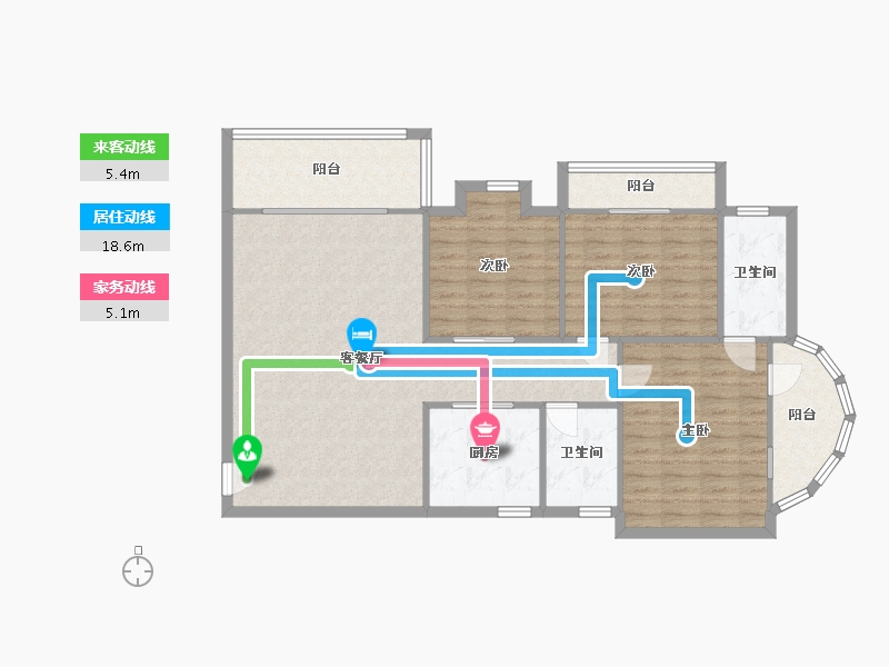 福建省-福州市-立马华庭-129.00-户型库-动静线