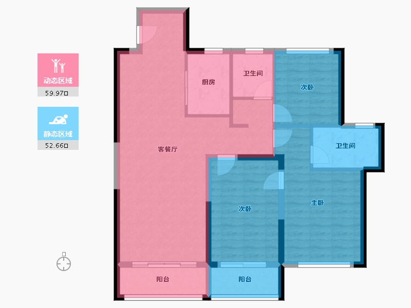 江苏省-无锡市-翡翠天元-106.00-户型库-动静分区