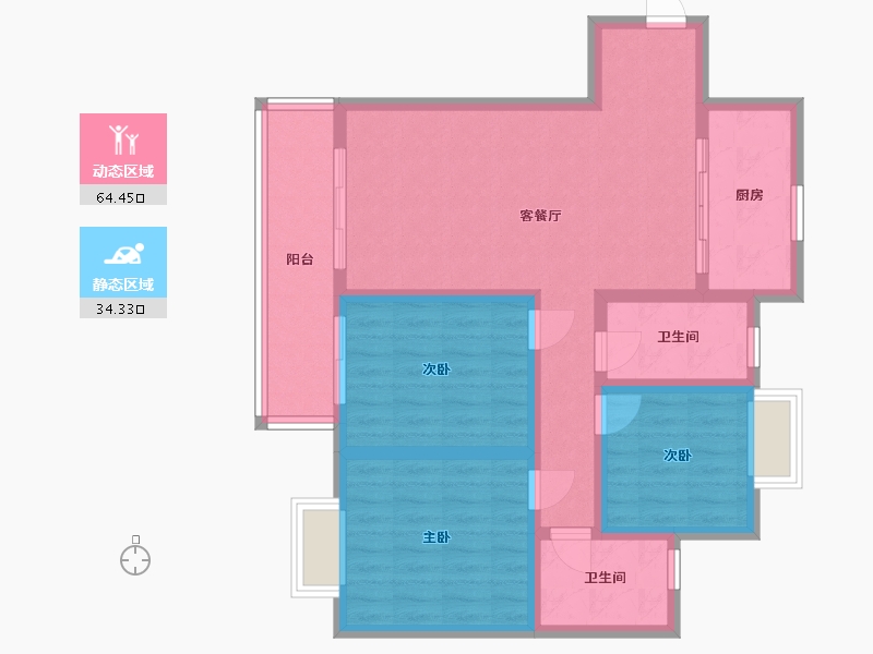 江苏省-无锡市-玺悦珑庭-95.00-户型库-动静分区