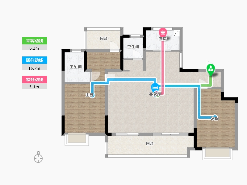 安徽省-合肥市-高速蜀西湖畔-116.00-户型库-动静线