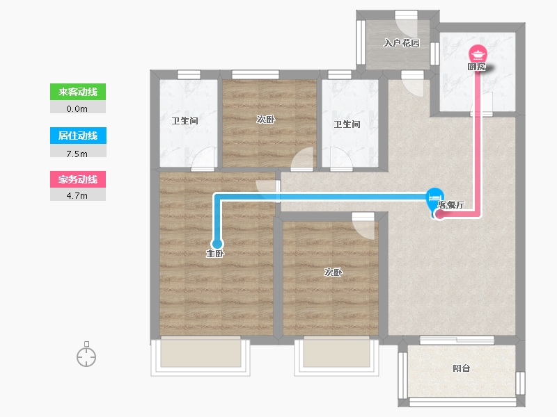 河南省-开封市-枫华・西湖湾-69.38-户型库-动静线