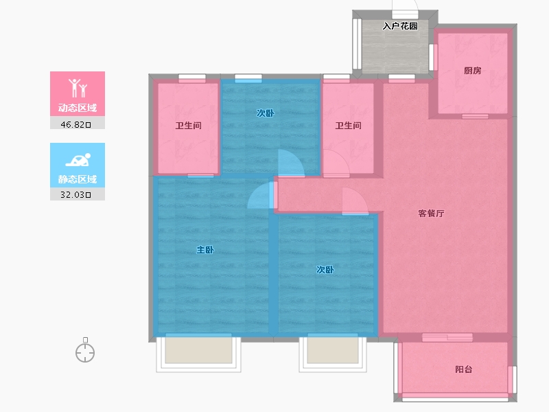 河南省-开封市-枫华・西湖湾-73.00-户型库-动静分区