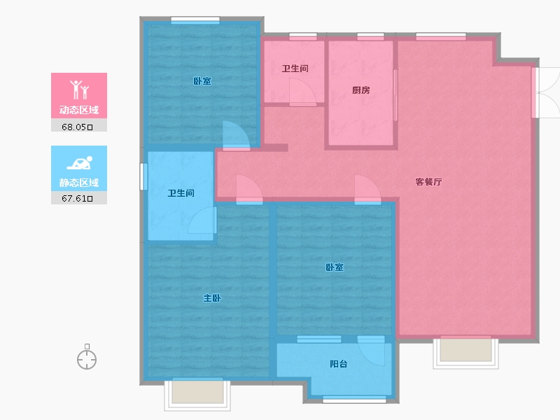 河北省-衡水市-米兰印象-123.19-户型库-动静分区