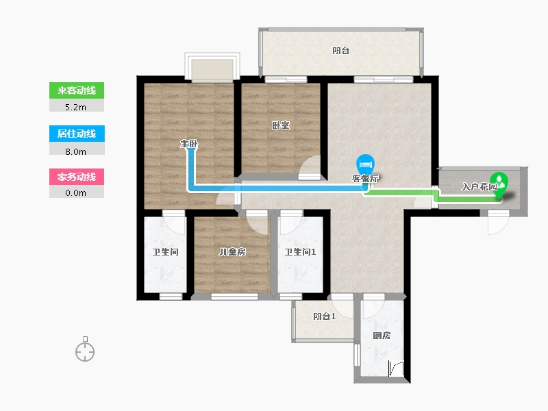 四川省-凉山彝族自治州-海河上苑-99.00-户型库-动静线