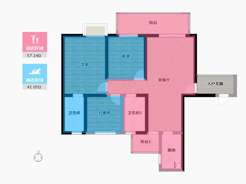 四川省-凉山彝族自治州-海河上苑-99.00-户型库-动静分区