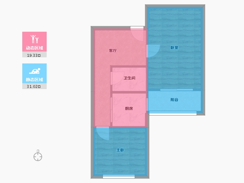 北京-北京市-明光村小区-44.40-户型库-动静分区