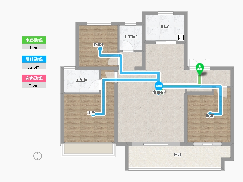 河南省-焦作市-建业-98.00-户型库-动静线