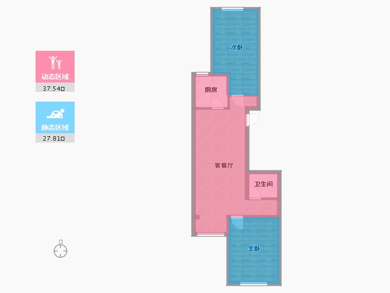 北京-北京市-chengzhichangyueyuan-74.00-户型库-动静分区