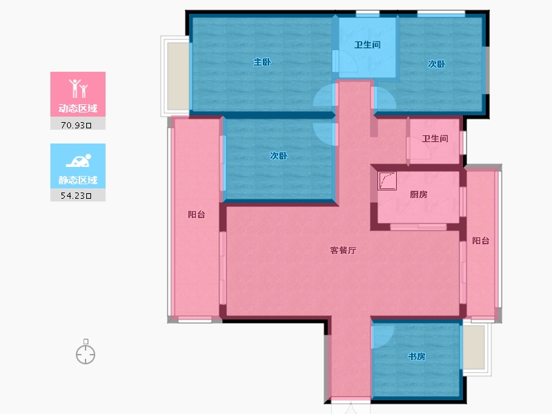 云南省-昆明市-融创文旅城-128.00-户型库-动静分区