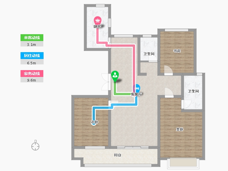 山东省-潍坊市-长运玺悦府-121.20-户型库-动静线