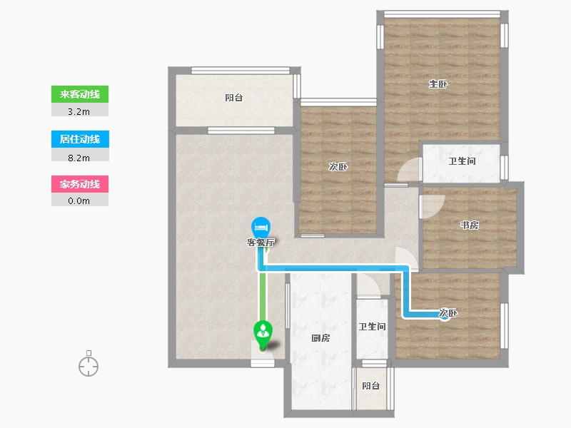 广西壮族自治区-贺州市-君汇濠庭-115.00-户型库-动静线