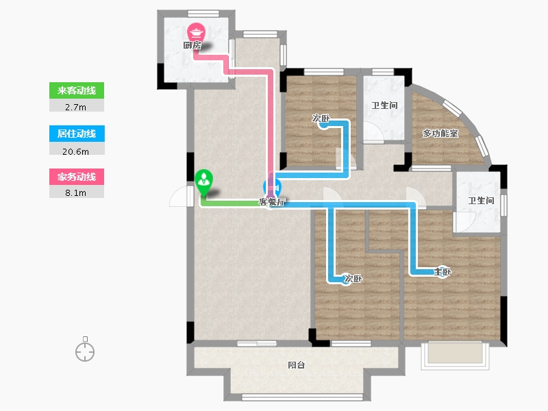 江西省-赣州市-湘青大院-117.00-户型库-动静线