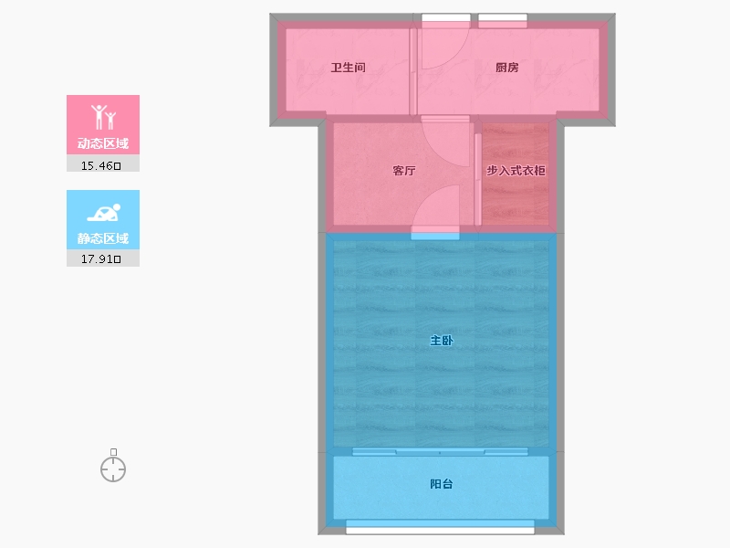 上海-上海市-罗阳二村-41.69-户型库-动静分区