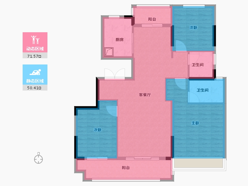 河南省-南阳市-中奥邓州府-110.00-户型库-动静分区