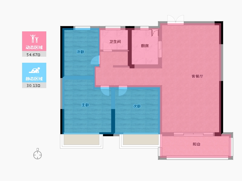 河南省-商丘市-恒大翡翠华庭-75.00-户型库-动静分区