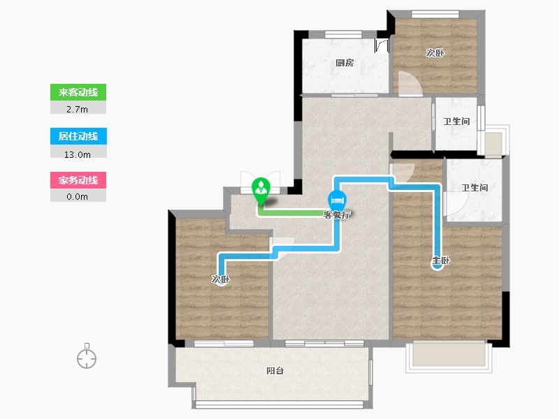 福建省-南平市-海翼文璟院-89.00-户型库-动静线