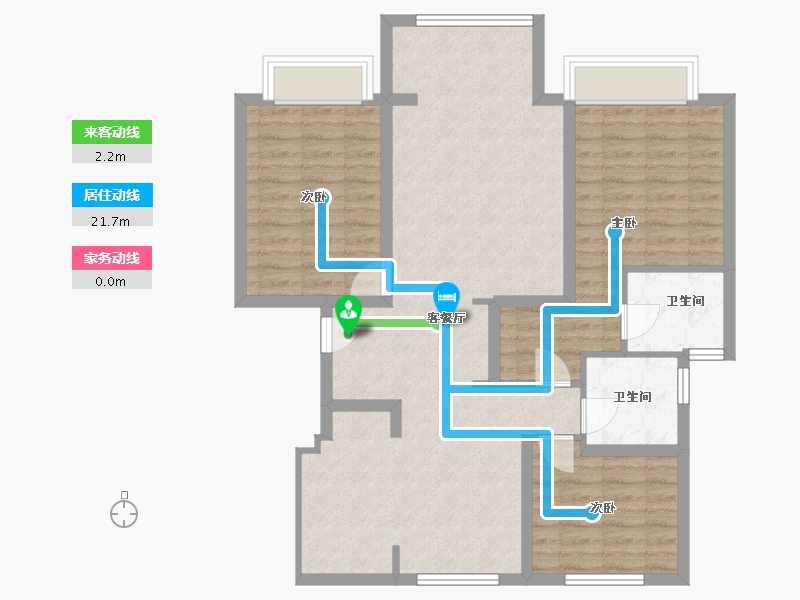 河北省-邯郸市-幸福时光-110.00-户型库-动静线