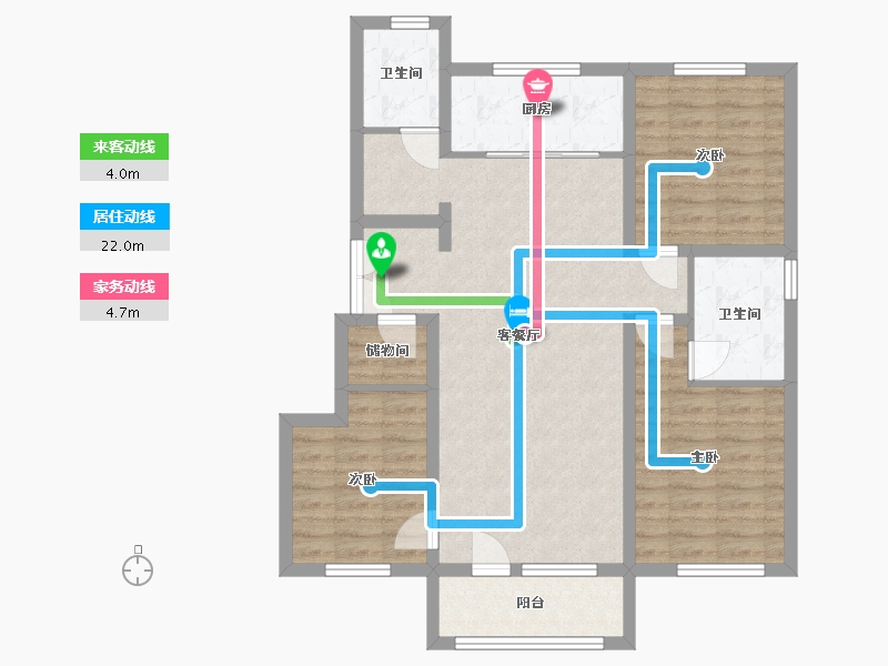 辽宁省-沈阳市-万科中德国际社区-117.00-户型库-动静线