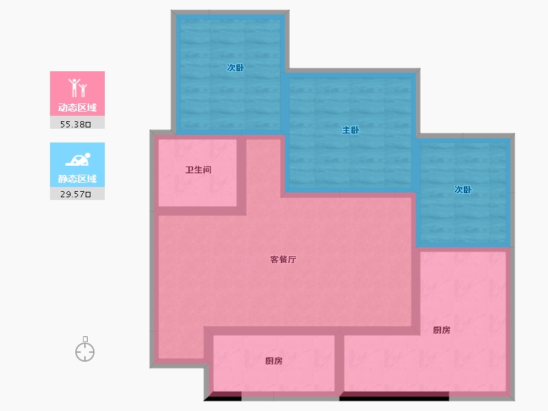 四川省-绵阳市-青云上-85.00-户型库-动静分区