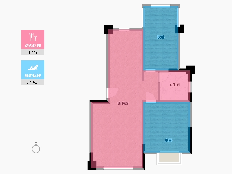 云南省-保山市-契丹温泉古镇-61.86-户型库-动静分区