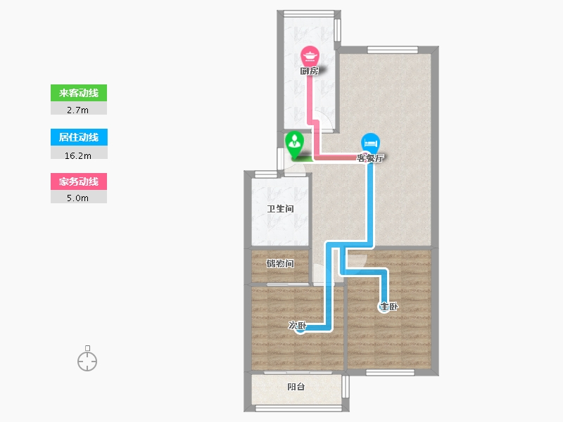 山东省-青岛市-天泰阳光地带-83.18-户型库-动静线