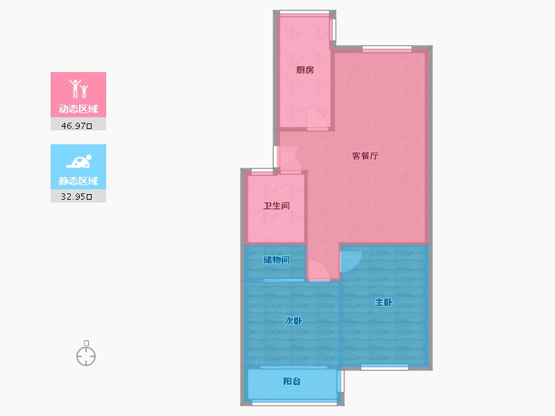 山东省-青岛市-天泰阳光地带-83.18-户型库-动静分区