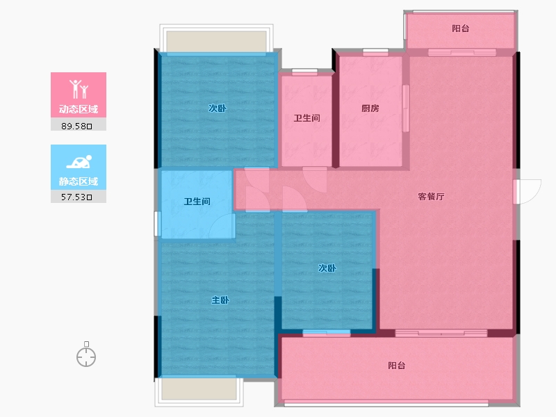 湖南省-岳阳市-江语城-134.37-户型库-动静分区