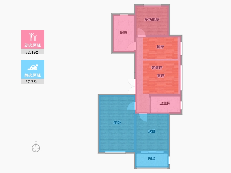 山东省-济南市-金汇・瀚玉城-90.00-户型库-动静分区