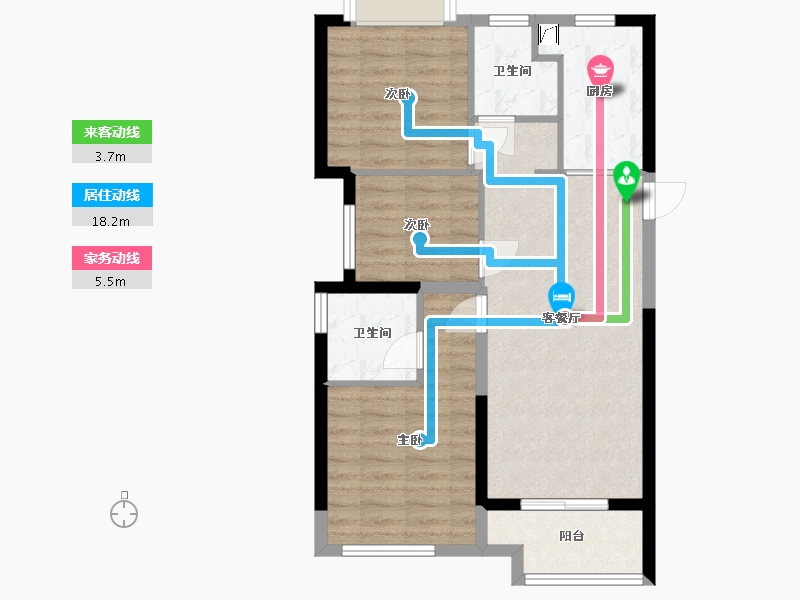 福建省-福州市-未来海-70.00-户型库-动静线