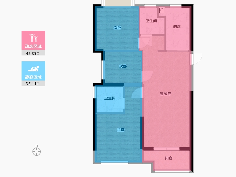 福建省-福州市-未来海-70.00-户型库-动静分区