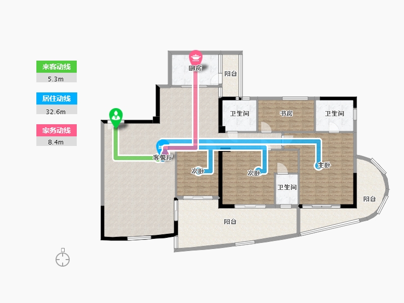 广东省-湛江市-安康・金海湾-180.00-户型库-动静线