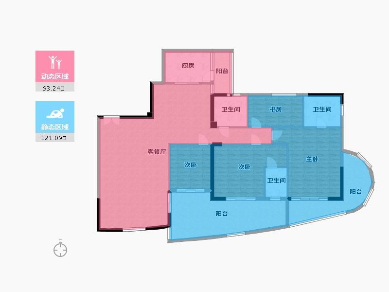 广东省-湛江市-安康・金海湾-180.00-户型库-动静分区