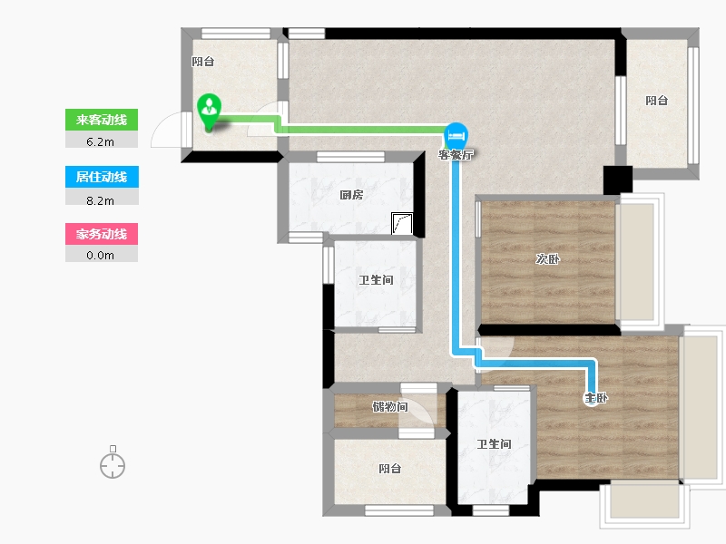 广东省-中山市-华发四季-79.00-户型库-动静线