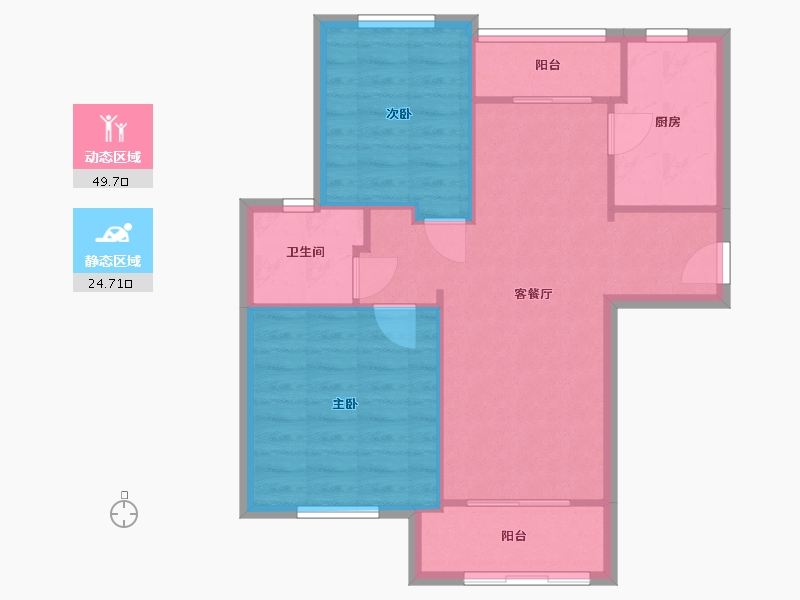 上海-上海市-南行旺苑-78.00-户型库-动静分区