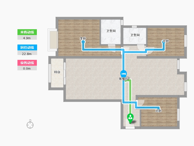 陕西省-西安市-浐灞半岛-112.00-户型库-动静线