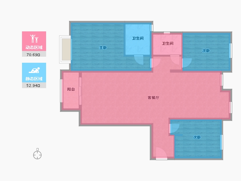 陕西省-西安市-浐灞半岛-112.00-户型库-动静分区