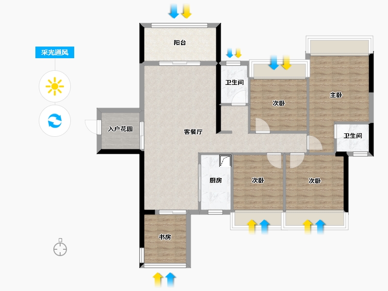 广西壮族自治区-柳州市-中央公园-0.00-户型库-采光通风