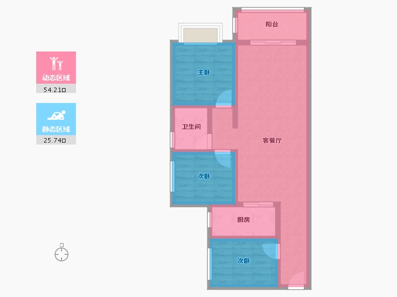 广东省-惠州市-龙光城-62.00-户型库-动静分区