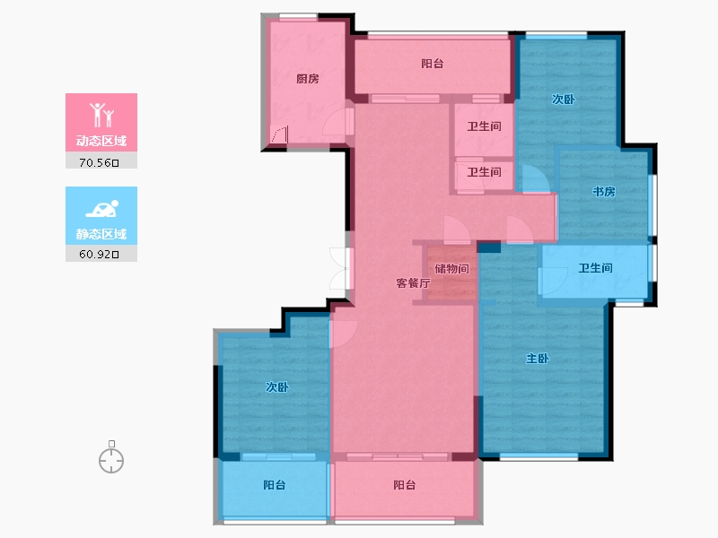 广西壮族自治区-玉林市-春江花月-138.00-户型库-动静分区