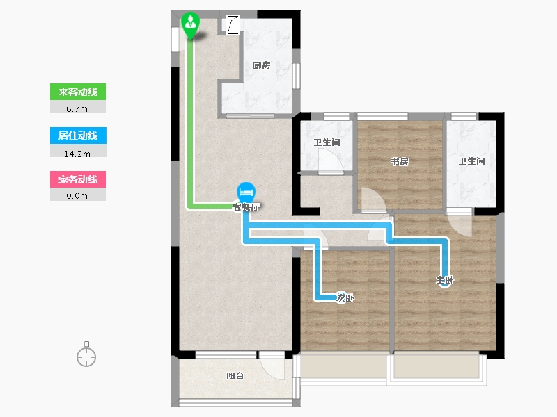 山东省-济南市-魅力之城-92.00-户型库-动静线