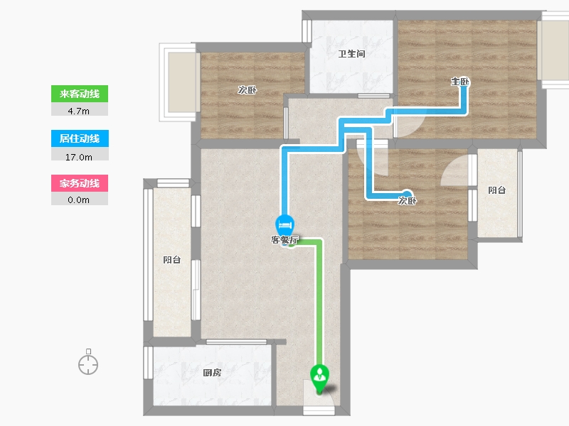 湖北省-武汉市-悦海湾-70.00-户型库-动静线