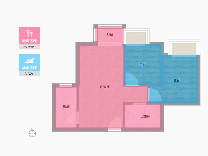 香港特别行政区-元朗区-yoho midtown-41.34-户型库-动静分区