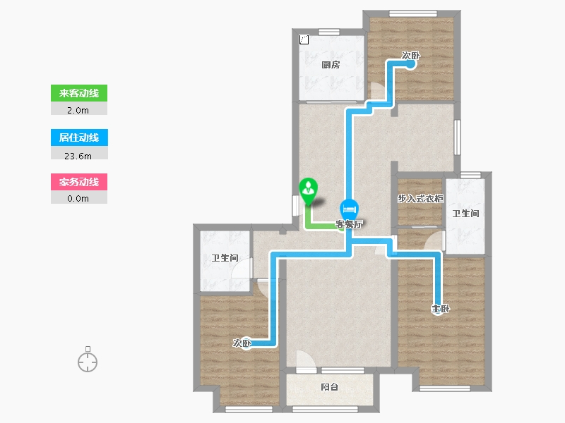 山东省-青岛市-万达・维多利亚湾-122.00-户型库-动静线