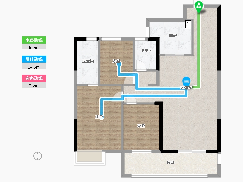 福建省-泉州市-翰墨学苑-92.00-户型库-动静线