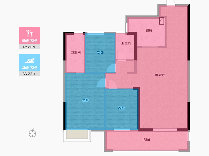 福建省-泉州市-翰墨学苑-92.00-户型库-动静分区