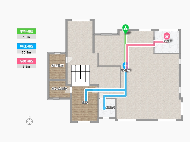 山东省-东营市-理想之城-148.00-户型库-动静线