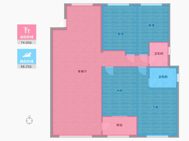 江西省-九江市-奥林匹克花园-150.00-户型库-动静分区