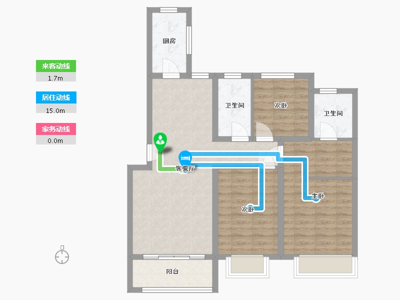 河北省-石家庄市-百合御景城-92.25-户型库-动静线