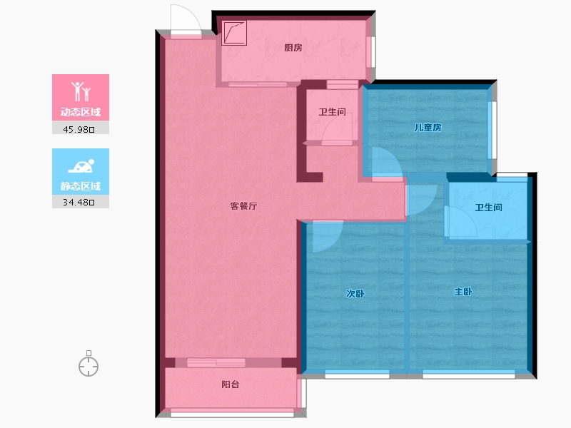 广东省-中山市-钰龙湾-100.00-户型库-动静分区